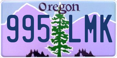 OR license plate 995LMK