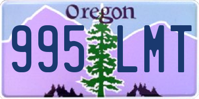 OR license plate 995LMT