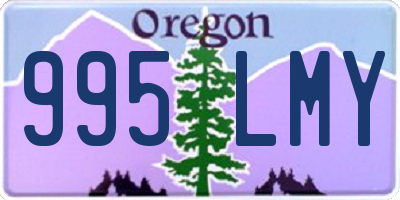 OR license plate 995LMY