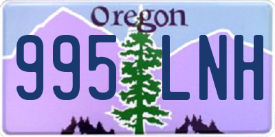 OR license plate 995LNH