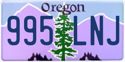 OR license plate 995LNJ