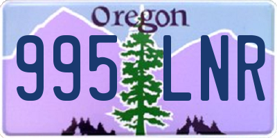 OR license plate 995LNR
