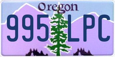 OR license plate 995LPC