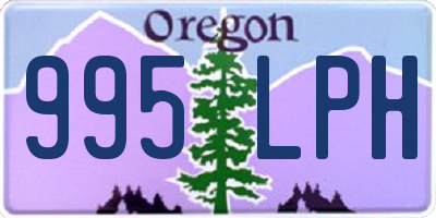 OR license plate 995LPH