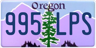 OR license plate 995LPS