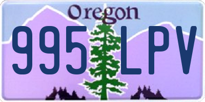 OR license plate 995LPV