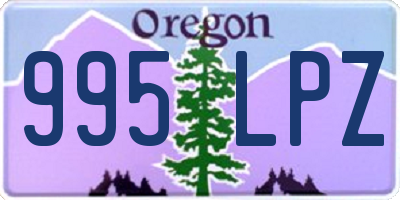 OR license plate 995LPZ