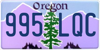 OR license plate 995LQC