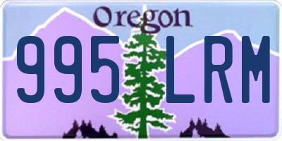 OR license plate 995LRM