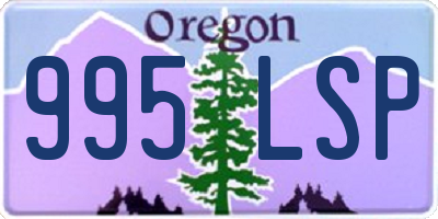 OR license plate 995LSP