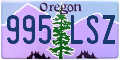 OR license plate 995LSZ