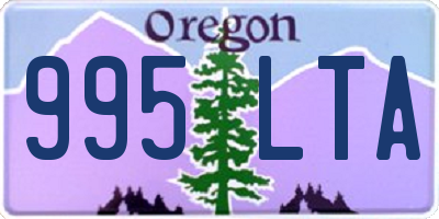 OR license plate 995LTA