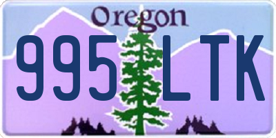 OR license plate 995LTK