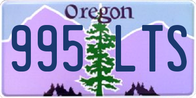 OR license plate 995LTS