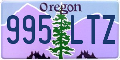 OR license plate 995LTZ