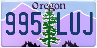 OR license plate 995LUJ