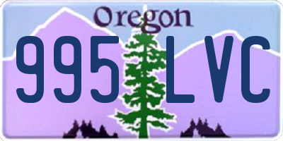 OR license plate 995LVC