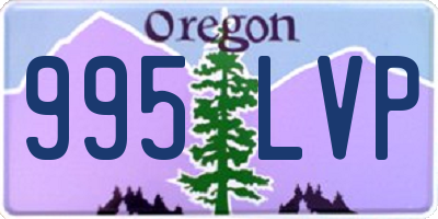 OR license plate 995LVP