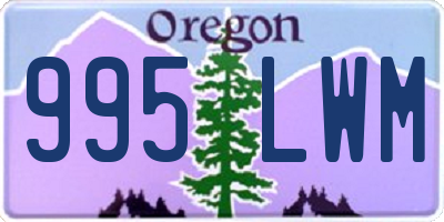 OR license plate 995LWM