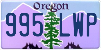 OR license plate 995LWP