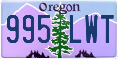 OR license plate 995LWT