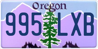 OR license plate 995LXB
