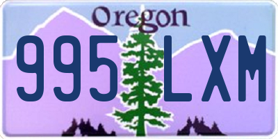 OR license plate 995LXM