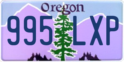OR license plate 995LXP