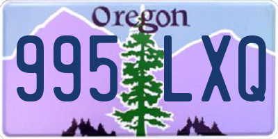 OR license plate 995LXQ