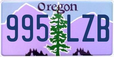 OR license plate 995LZB