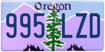 OR license plate 995LZD