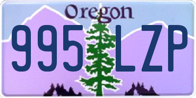 OR license plate 995LZP
