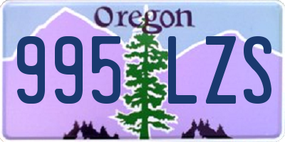 OR license plate 995LZS