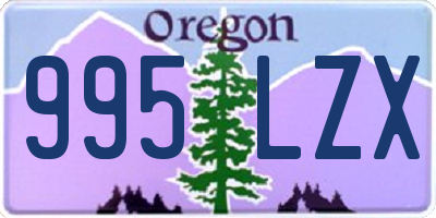 OR license plate 995LZX