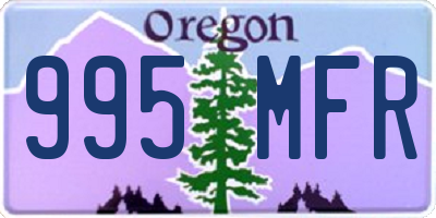 OR license plate 995MFR