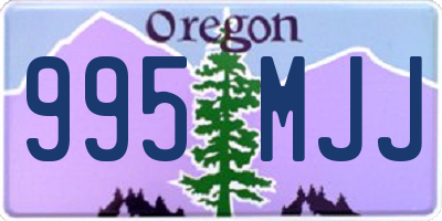 OR license plate 995MJJ