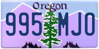 OR license plate 995MJO