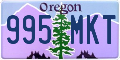 OR license plate 995MKT