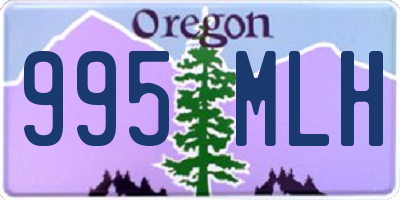 OR license plate 995MLH