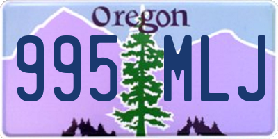 OR license plate 995MLJ