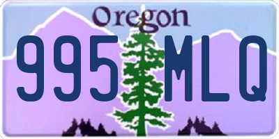 OR license plate 995MLQ