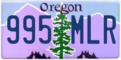 OR license plate 995MLR