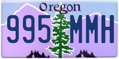 OR license plate 995MMH