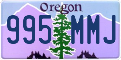 OR license plate 995MMJ