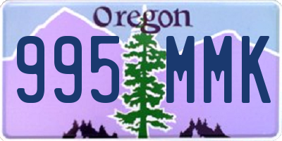 OR license plate 995MMK