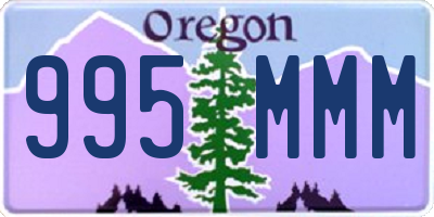 OR license plate 995MMM