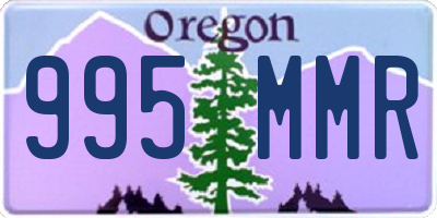 OR license plate 995MMR