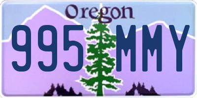 OR license plate 995MMY