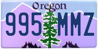 OR license plate 995MMZ