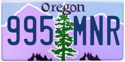 OR license plate 995MNR